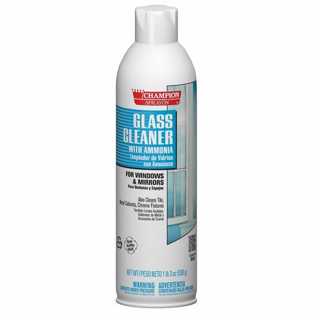 CHASE PRODUCTS Aerosol Glass Cleaner w/ ammonia 12/19oz, 12PK 438-5151